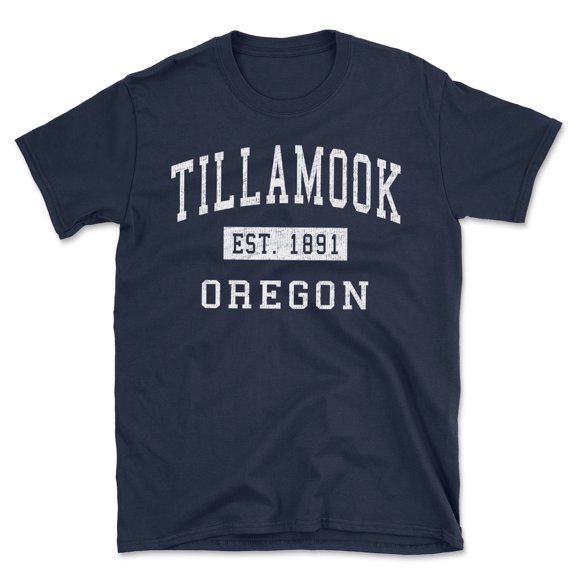 Tillamook Oregon Classic Established Men's Cotton T-Shirt