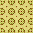 thumbnail image 1 of Ahgly Company Indoor Square Patterned Orange Gold Area Rugs, 5' Square, 1 of 6