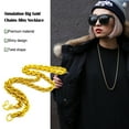 thumbnail image 3 of Linyer Simulation Big Gold Chains Alloy Necklace Fake Super Decorative Props Fashionable Golden Unisex Decoration Accessories, 3 of 6