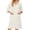 Beige(Solid), variant on Lightweight Robes for Women Zipper Loose Fit Bathrobes for Women Zip Up Front 3/4 Sleeve Knee Length Fashion Sleepwear Nightgown with Pockets Dark Gray M