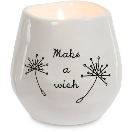 Pavilion - Make a Wish White Ceramic Soy Serenity Scented (Best Way To Make Scented Candles)