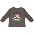 thumbnail image 3 of Inktastic Yaya's Girl Heart Flowers Girls Long Sleeve Toddler T-Shirt, 3 of 5