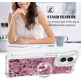 thumbnail image 5 of Case for Motorola G Power 5G 2024, Moto G Power 5G 2024 Case Glitter Clear TPU Cute Love Quicksand Sparkle Phone Case with Stand Liquid Shockproof Cover for Moto G Power 5G 2024 Rose Gold YBZ, 5 of 14