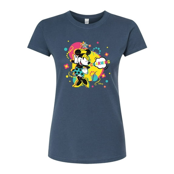 Disney - Minnie Charm - Juniors Fitted Graphic T-Shirt