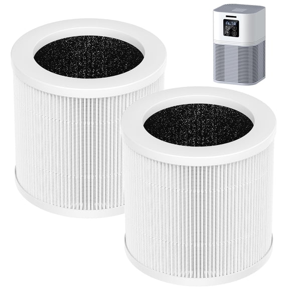 2 Pack A1 Replacement Filter Compatible with VEWIOR A1 Air Purifier, AMEIFU AP01W, KOIOS HQKJ-50 Air Pur ifier, 3-in-1 H13 True HEPA Air Cl