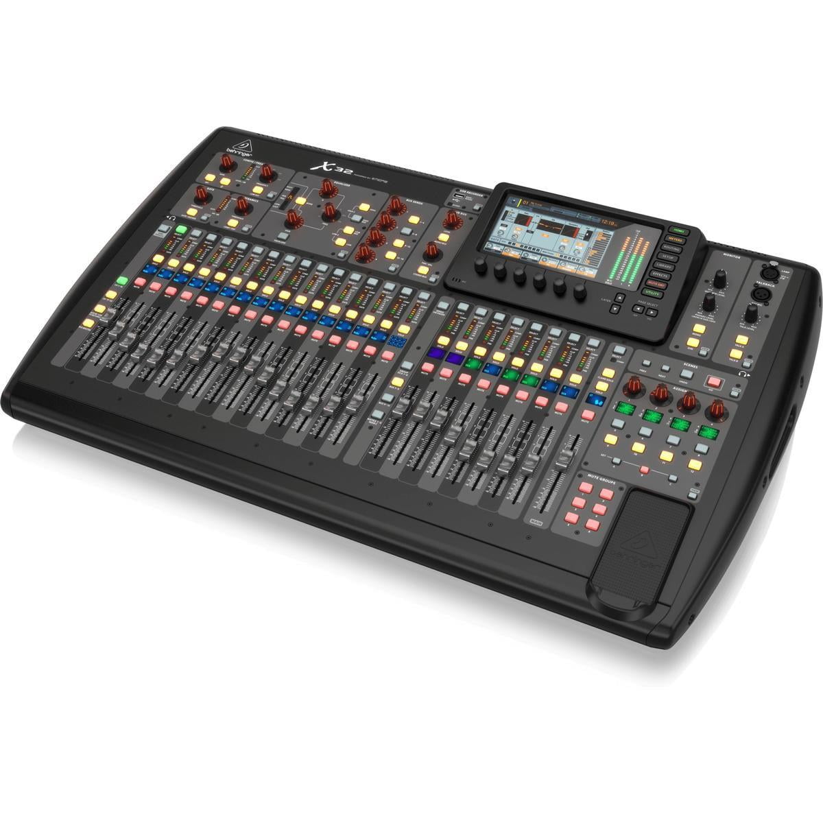 Behringer X32 32-Channel 16-Bus Total Recall Digital Mixing Console V4.0 Bundles with Powerplay 16 P16-M 16-Channel Digital Personal Mixer & Behringer S32 32x Remote-Controllable Midas Preamps