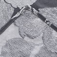 thumbnail image 5 of Dainty Home Floral Park 3D Floral Textured Weaved Lurex Floral Designed Fabric Shower Curtain 70"W x 72"L in Charcoal, 5 of 6