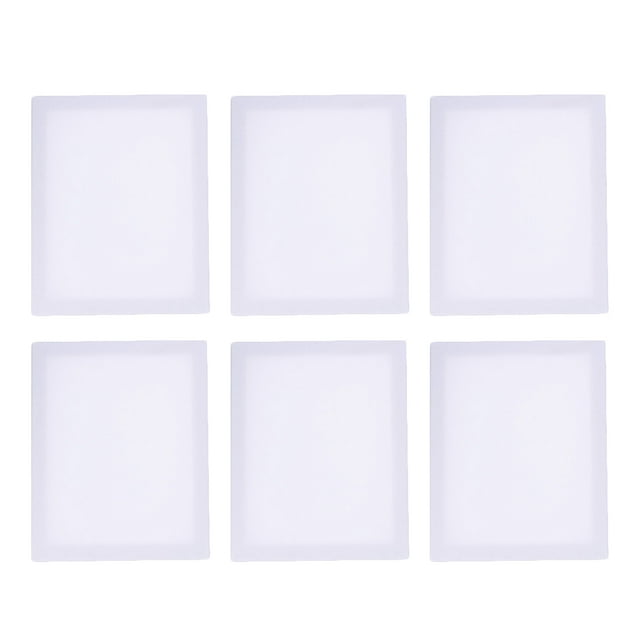 Toile de Lin Blanche Coton Lin Bois Usage Domestique Lot de 6 11.8x15.7 Po