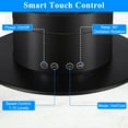 thumbnail image 6 of Dubbin 26 inch Space Heater Bladeless Tower Fan, Heater and Cooling Combo, with Remote Control, Black, 6 of 8