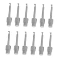 thumbnail image 1 of S SERENABLE 12 Pieces Fishing Lure Display Clips Compact Portable Sturdy Alloy for Fly Tying White, 1 of 9