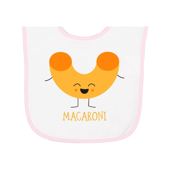 Inktastic Cute Kawaii Macaroni Baby Terry Cloth Bib