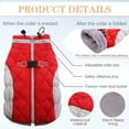 thumbnail image 3 of Winter Dog Coats, Fleece Dog Vest with Harness Built in, Dog Cold Weather Snowsuit, Dog Winter Puffer Jacket Windproof (Red) - XXL, 3 of 6