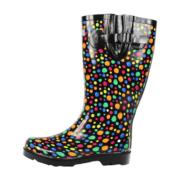 OwnShoe Cute Rain Boots for Women Waterproof Mid-Calf Rubber Rain Shoes ...