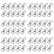 thumbnail image 1 of 60 Piezas de Broche de Metal Giratorio de Clips de Langosta para Diy de Bolsas Plateado, 1 of 8