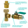 thumbnail image 3 of Metpure Ice Maker Fridge Installation Kit – 25' Feet Tubing for Appliance Water Line with Stop Tee Connection and Valve for Quick Installation, 1/4" OD Fittings for Potable Drinking Water, 3 of 7