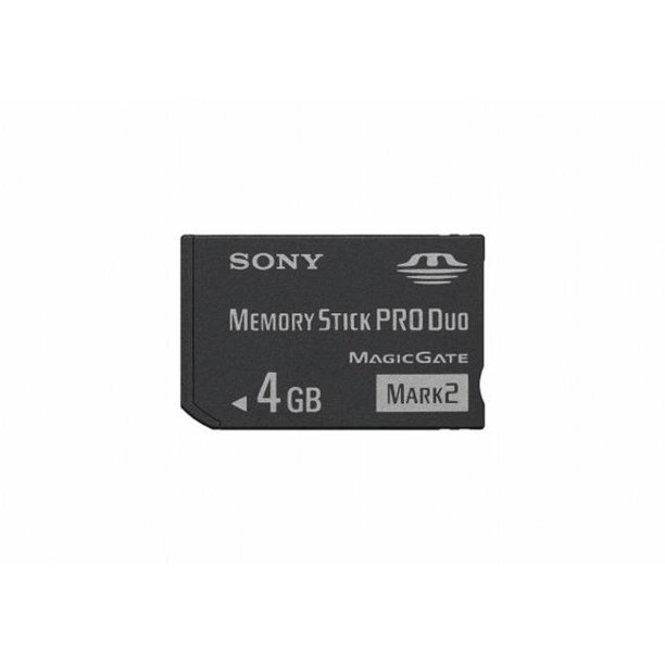 SONY MSMT4G-TQMN Card, MemoryStick Pro Duo, 4GB, Mark 2 - Walmart.com