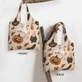 thumbnail image 3 of XMXT Canvas Tote Bag for Women, Pumpkin Ghost Faces Fun Print Large Reusable Shopping Bags, Multicolor, 3 of 7