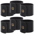 thumbnail image 2 of 6pcs Napkin Rings PU Leather Napkin Rings Simplicity Napkin Buckle Holiday Napkin Rings, 2 of 9