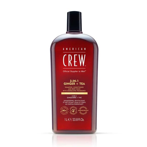AMERICAN CREW 3-IN-1 GINGER + TEA SHAMPOO 33.8OZ