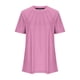 thumbnail image 4 of Fiudx Ofertas Del Día Top de Primavera/Verano de Manga Corta Informal de Moda con Cuello Redondo para Mujer, 4 of 4
