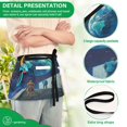 thumbnail image 4 of Yayeee Waist Apron with Pockets for Cooking Waterproof Half Server Aprons, Blue Planet, 4 of 7