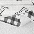 thumbnail image 5 of Catabedysis Sketch Camping Quilt King,Camper Pattern Print King Coverlet Set For Boys,Multicolor,3-Piece, 5 of 7