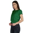 thumbnail image 3 of Inkmeso Summer Twist Front Knot Crop Top For Women With Short Sleeves Tee Shirts, 3 of 8