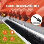 KFFKFF 120ft Long Gutter Guard Brush Bristle Leaf Guard Fits 5 Inch Gutters