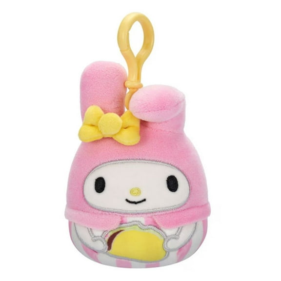 Squishmallows 3.5" Clip-On Hello Kitty My Melody Holding Taco