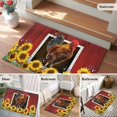 thumbnail image 5 of Chicken Sunflowers Entryway Rug 2'x3'&nbsp; Non Slip Front Door Mats, Country Farm Animal Red Wooden Grain Entrance Rugs Indoor Outdoor Carpet, Washable Floor Mats Small Area Rug for Bedroom Kitchen, 5 of 8