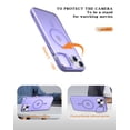 thumbnail image 5 of Casetego Invisible Stand Magnetic for iPhone 13/14 Case,Compatible with MagSafe,360° Rotatable Ring Holder Shockproof Protective Cover,Purple, 5 of 6