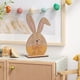 thumbnail image 5 of Decoraciones de Pascua, adornos de Pascua, regalos de Pascua, decoraciones estereoscópicas de Pascua, decoraciones de mesa con conejos y huevos con patrones de madera, decoraciones de Pascua felices,, 5 of 6