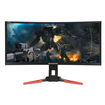 acer predator z35 35-inch curved full hd (2560 x 1080) nvidia g-sync display, 144hz, 2x9w speakers, hdmi & (Best Monitor For Nvidia 1080)
