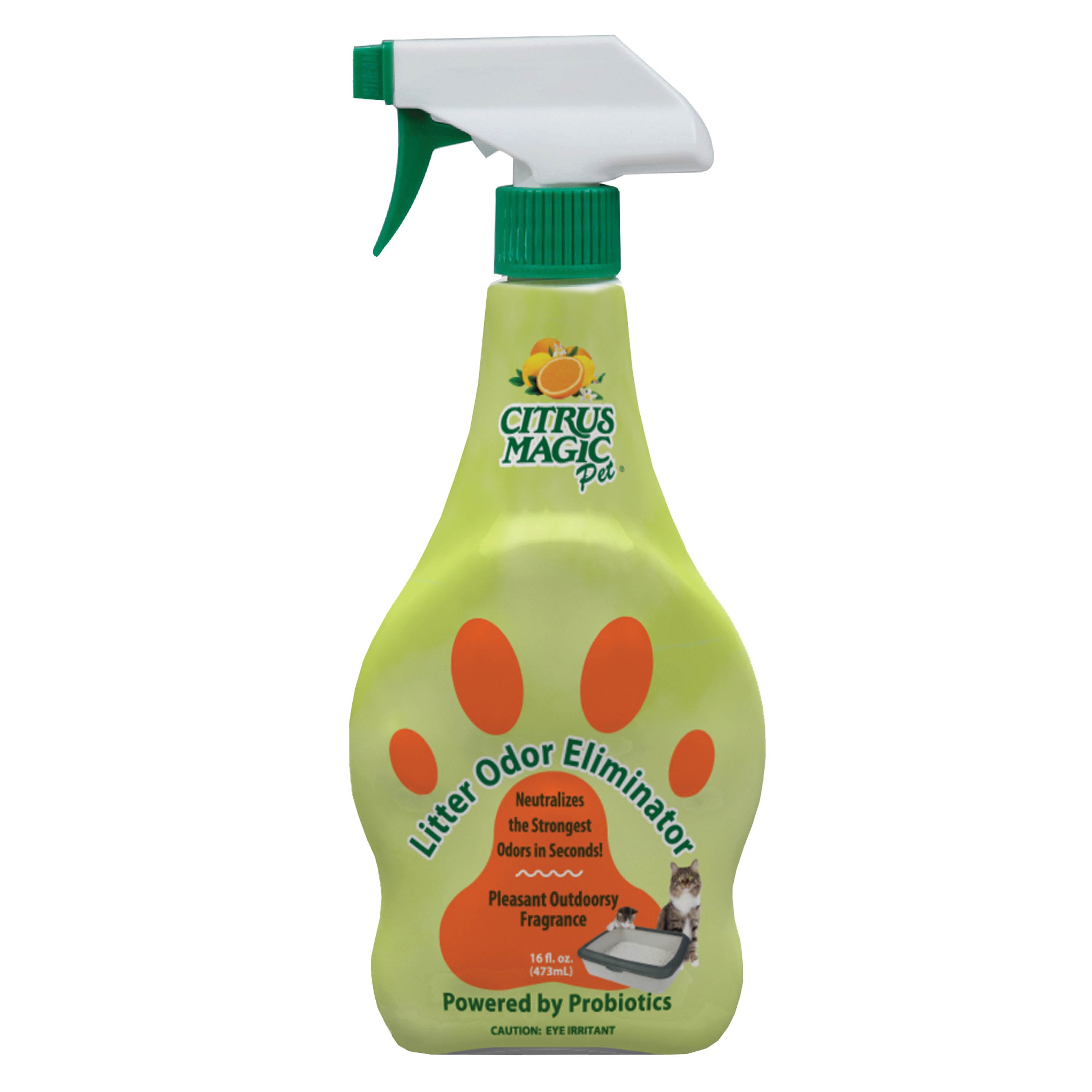 Citrus Magic Pet Probiotic Litter Odor Eliminator, Outdoor Fresh, 16