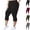 01## (Black), variant on Plus Size Capri Leggings for Women High Waisted Tummy Control Cropped Leggings Casual Stretch Pants(Wine,XXL)