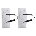 thumbnail image 2 of 2Pcs Fashion Marbling Cake Packaging Box Portable Containers Dessert Holder Full Carrying Case for Baker Shop Home Cake Without Sticker (White), 2 of 8