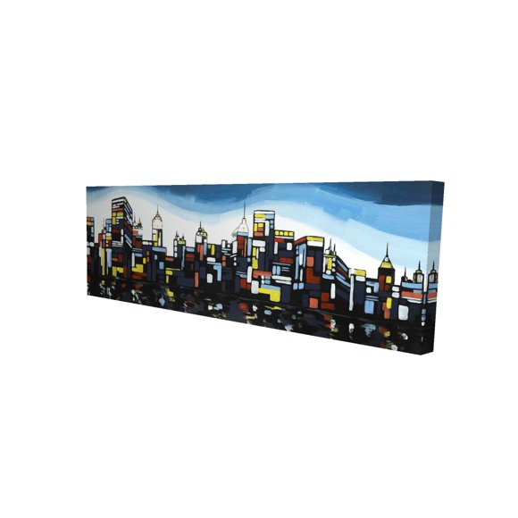 Colorful city - 20"x60" canvas - Print on demand