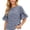 Sky Blue, variant on Blouses for Women Casual,Plaid Shirts for Women Gingham Top Checkered 3/4 Ruffle Sleeve T-shirt Round Neck Spring Tops