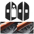 thumbnail image 3 of Window Switch Cover Fit For X1/E84 2 011-2015,4Pcs Carbon Fiber Car Window Lift Panel Trim Strip Decoration, 3 of 8