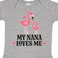 thumbnail image 4 of Inktastic Nana Loves Me Girl Flamingo Girls Baby Bodysuit, 4 of 5