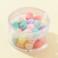 thumbnail image 2 of 42Pcs Opaque Acrylic Beads Square Mixed Color 11.5x10x10mm Hole: 2mm, 2 of 5