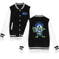 thumbnail image 3 of Chaqueta de béisbol de Monsters University para mujer, estilo hip hop, estilo Harajuku, ropa de calle, abrigos universitarios holgados para niñas y niños, 3 of 5