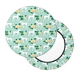 thumbnail image 2 of Vsdgher Horse And Flower Print Stool Covers Round,Stretch Round Stool Covers Washable Stool Cushion Slipcover Elastic Chair Covers for 12-14 Inch Chair, 2 of 7