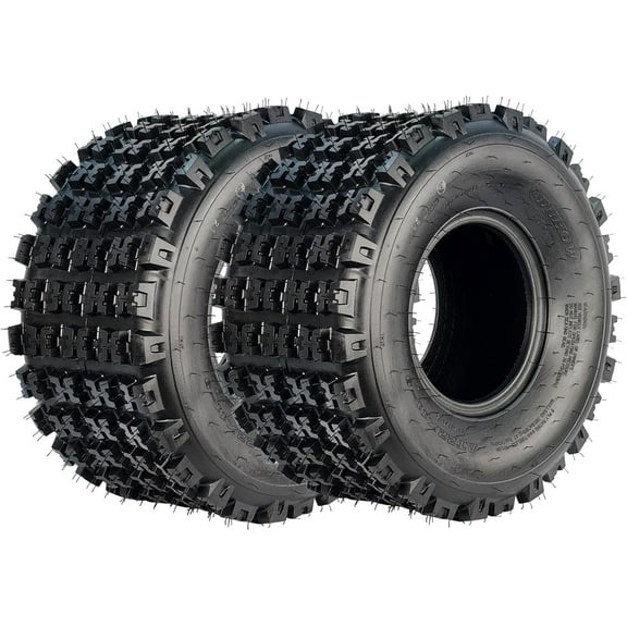 2Pack 22X11-9 ATV Tires,22X11x9 ATV UTV All Terrain Tires,6PR Tubeless Off-Road Tires, Reinforced Sidewall Tread Armor