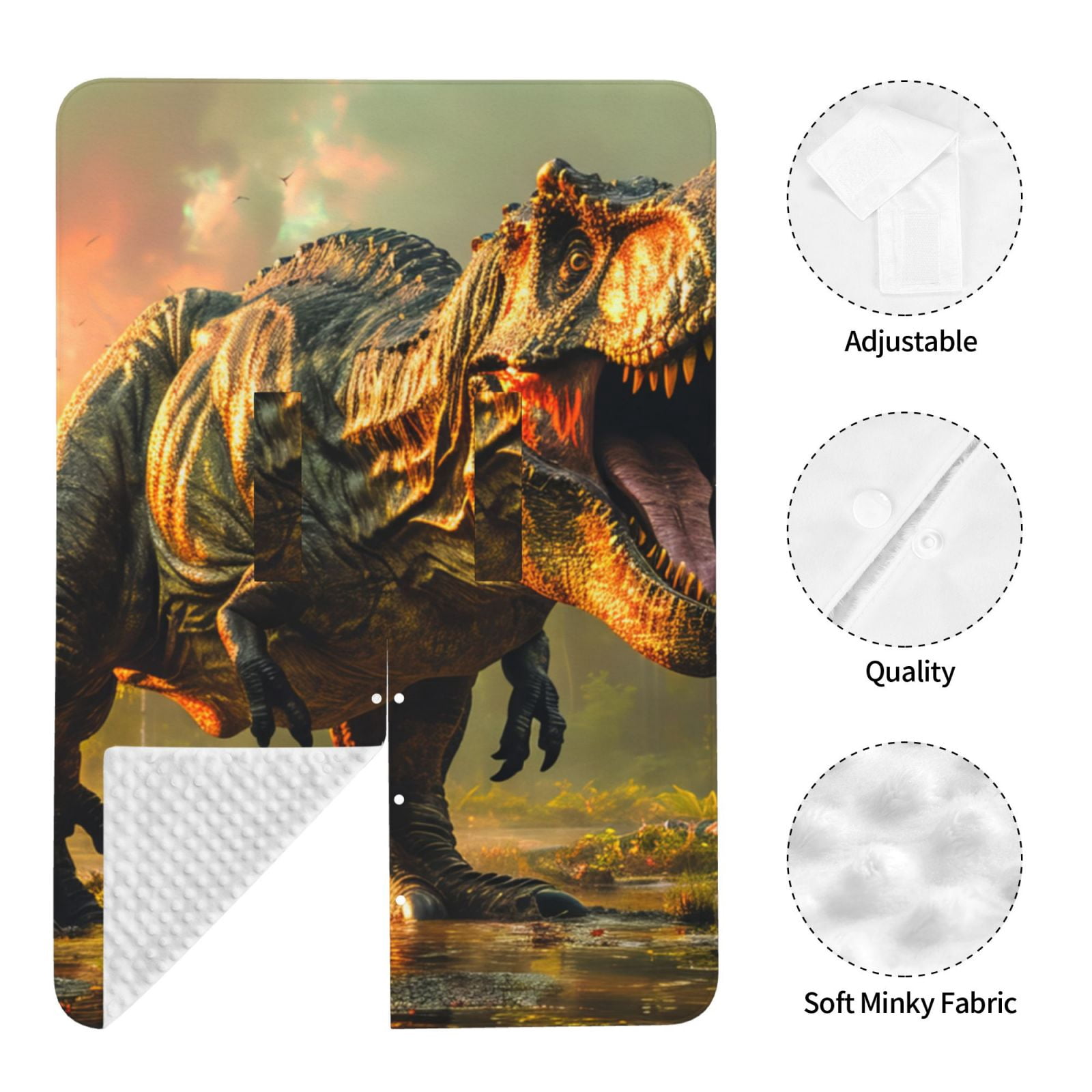 Naloa Realistic Style Forest Dinosaur Baby Car Seat Cover, Breathable Baby Carrier Cover, Multiuse Baby Carrier Cover & Nursing Breastfeeding Cover