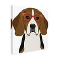 thumbnail image 2 of Furbaby Affiliates 'Beagle Wearing Hipster Glasses 2' Canvas Art, 2 of 3