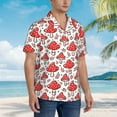 thumbnail image 4 of Haiem Amanita Red Mushroom Printed Hawaiian Shirt for Men - Men’s Casual Beach Summer Shirts - Stretch Fabric with Modern Fit-3X-Large, 4 of 7
