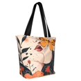 thumbnail image 2 of Fotbe Butterfly Floral Elegance Pattern Beach Tote,Shoulder Handbag,Spacious Tote Bag,Lightweight Travel Bag,Versatile Shopping Bag, 2 of 9