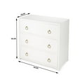 thumbnail image 2 of Lark White 3 Drawer Chest, 2 of 9