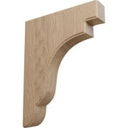 Ekena Millwork 1 3/4"W x 8 1/2"D x 11"H Bedford Wood Bracket, Mahogany